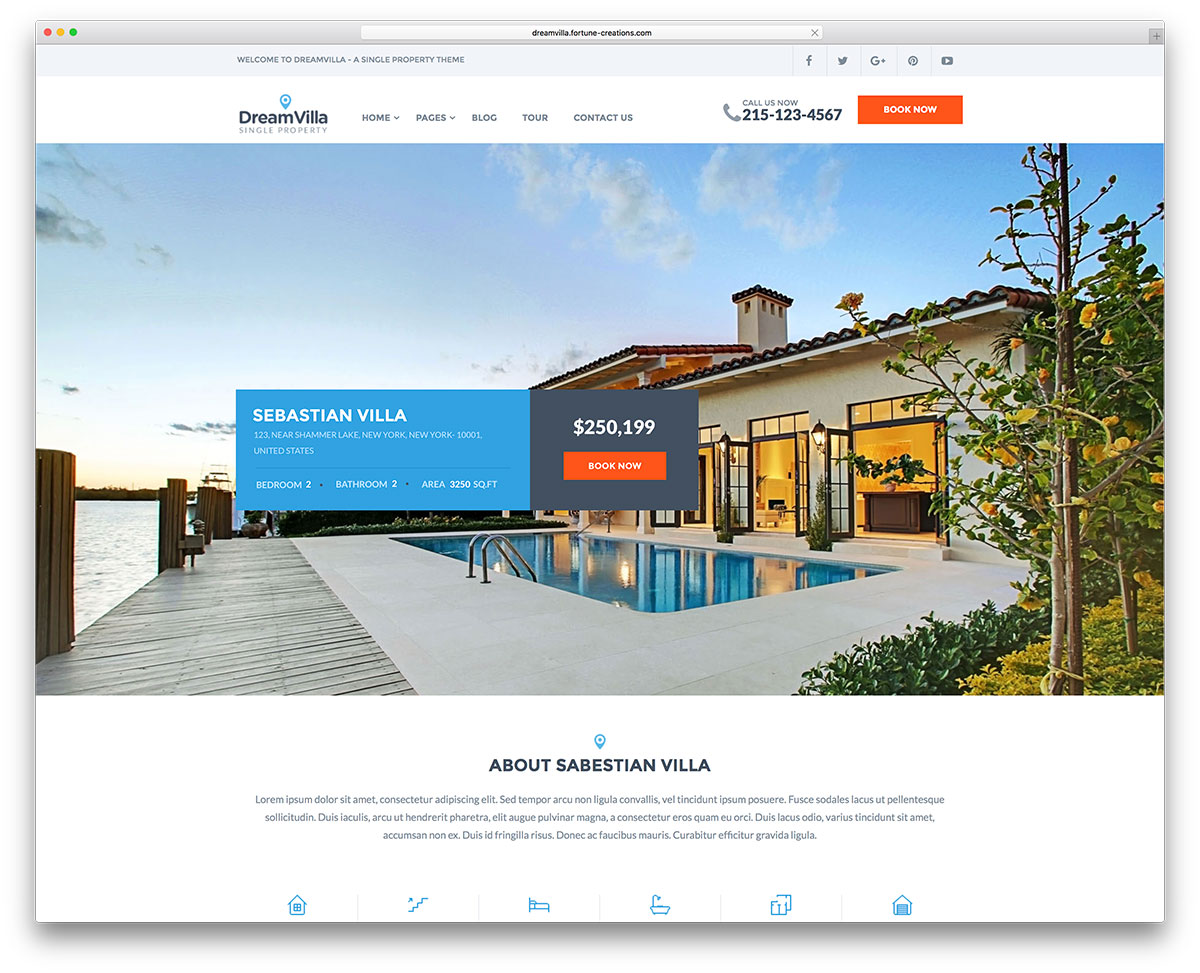single property commercial real estate wordpress template1