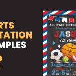 Sports Invitation Examples