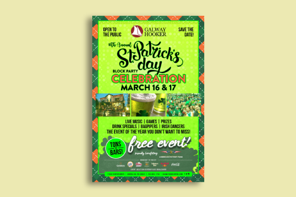 St. Patrick's Day Block Party Poster
