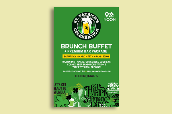 St. Patrick's Day Brunch Buffet Poster