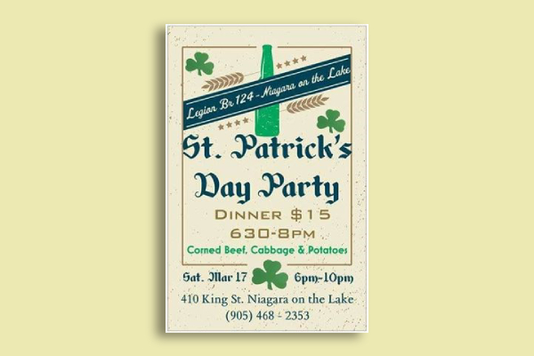 St. Patrick's Day Event Poster