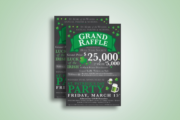 St. Patrick's Day Raffle Party Invitation