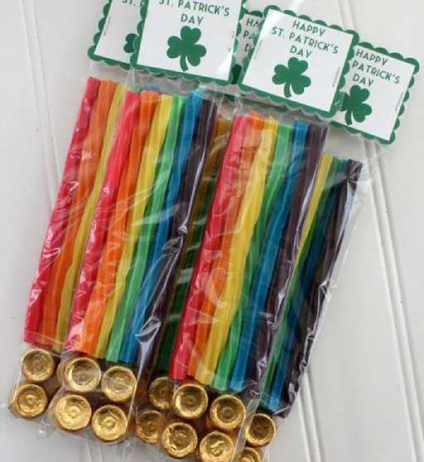 St. Patrick's Day Rainbow Treat Bag Label