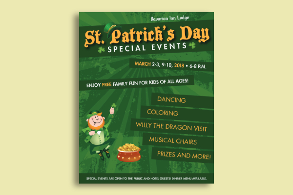 St. Patrick's Day Special Events Poster