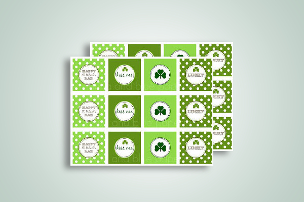 St. Patrick's Day Sticker Labels