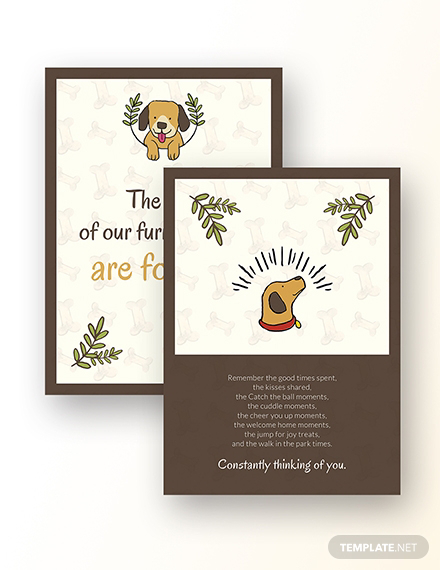 Sympathy Card for Loss of Dog