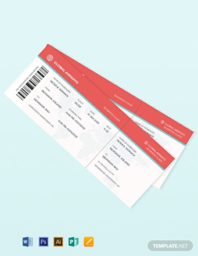 Travel Ticket Invitation