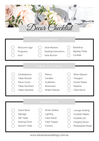 Wedding List - 5+ Examples, Format, Pdf | Examples