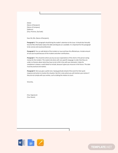 formal demand letter