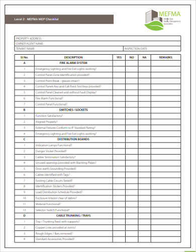 Property Management Checklist 12 Examples Format Pdf