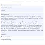 Nonprofit Donation Letter Sample Template