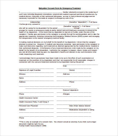 Medical Consent Form - 10+ Examples, Format, Sample | Examples