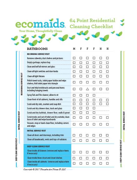 Cleaning Worksheet - 10+ Examples, Format, Pdf | Examples