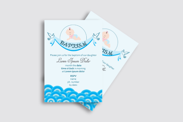 baptism invitation card for babies
