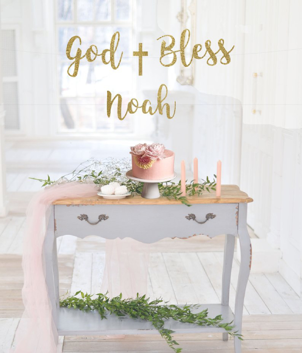 Christening Banner Template Free