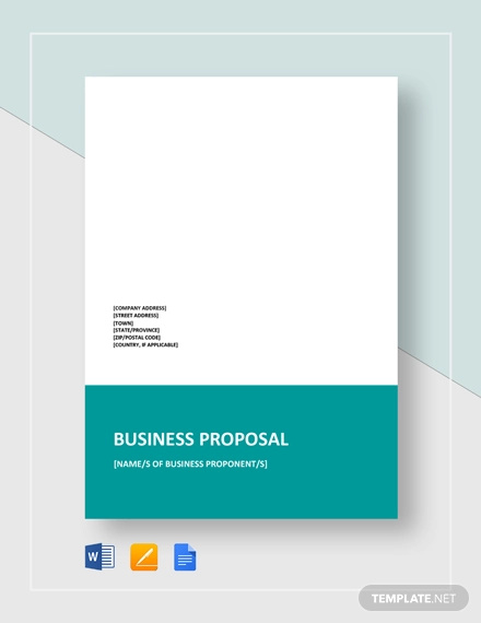 Printable Sample Business Proposal Template Form Forms And for New Business  Project…