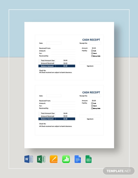 cash receipt 8 examples format pdf examples