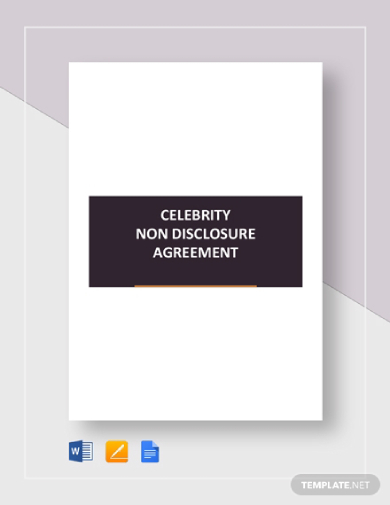 Celebrity Non Disclosure Agreement