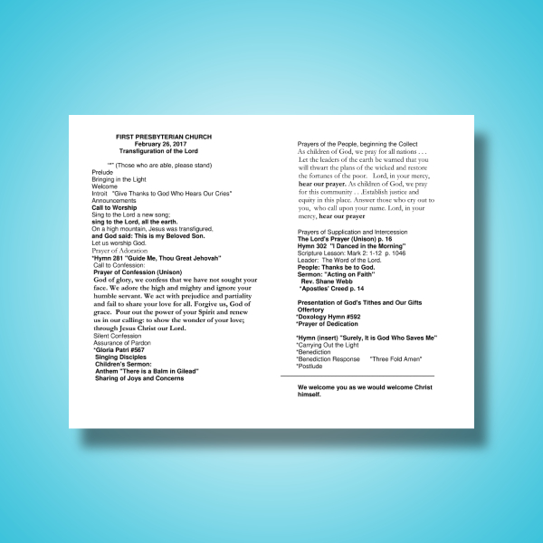 FREE 15+ Best Church Program Examples & Templates [Download Now] Examples