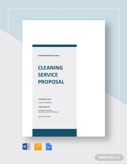 cleaning service proposal
