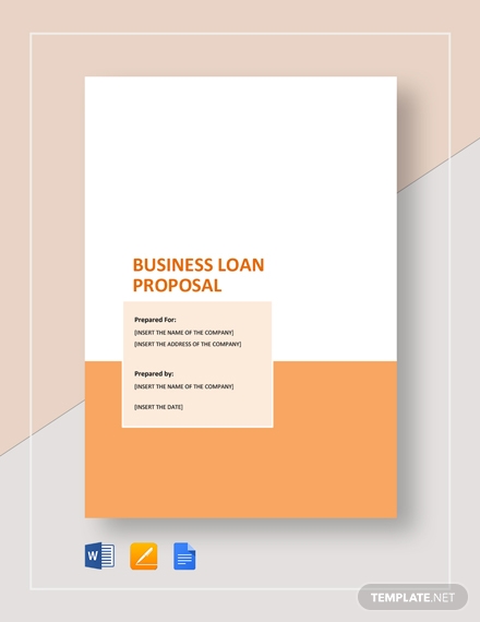 cleaning services loan proposal template