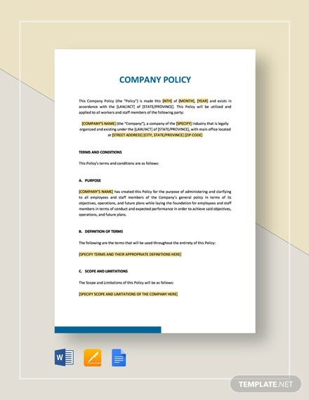 How to Create a Company Policy? Examples