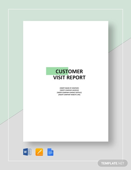 customer visit report template