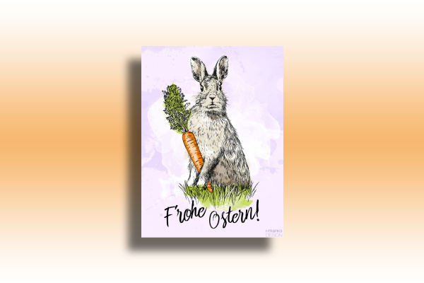 easter bunny greeting card