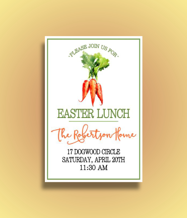 Easter Lunch Invitation