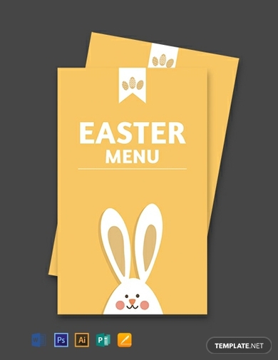 Easter Menu Card