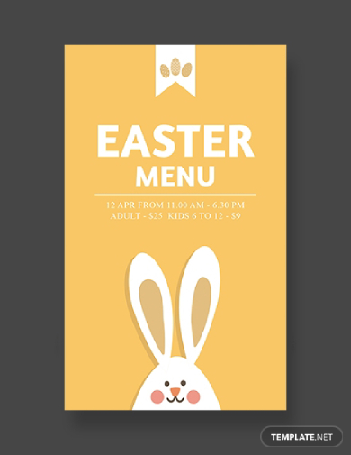 Easter Menu Card2