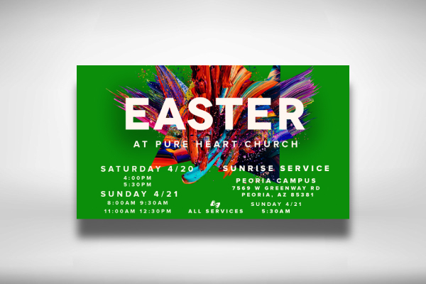 Easter Schedule Banner