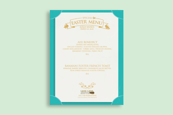 Easter Menu - 15+ Examples, Format, Pdf | Examples