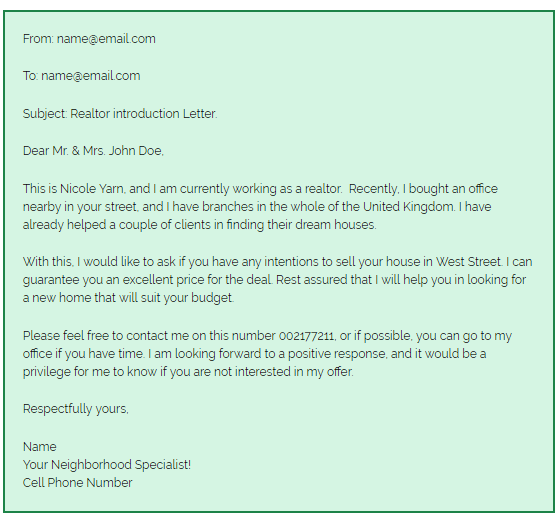Real Estate Company Introduction Letter 9 Examples Format Word PDF