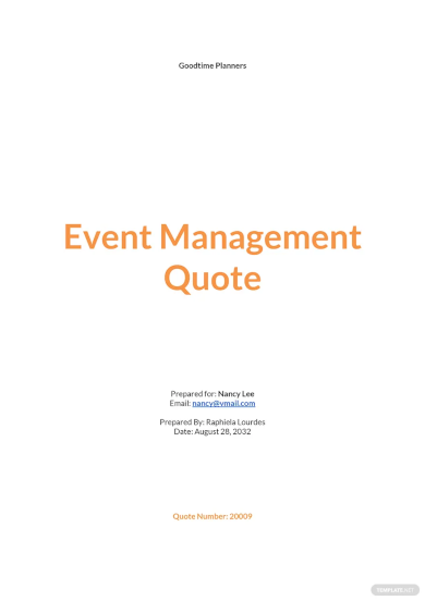 Event Quotation 18 Examples Format Pdf Examples 6102