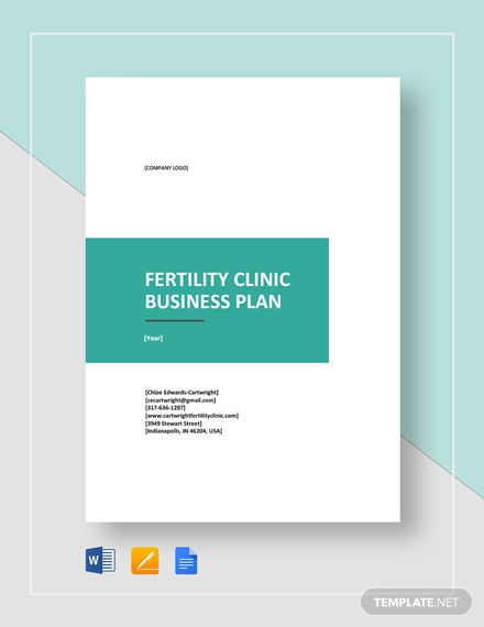 fertility clinic business plan template
