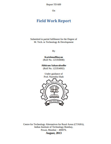field work report