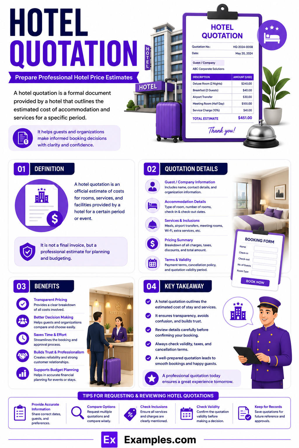 4 Hotel Quotation Examples to Download