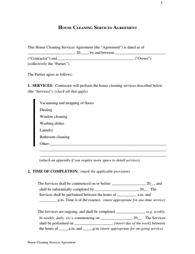 Free Cleaning Service Receipt Template - PDF – eForms