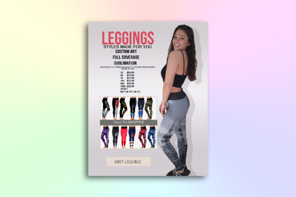 leggings advertising catalog
