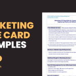 Marketing Rate Card Examples