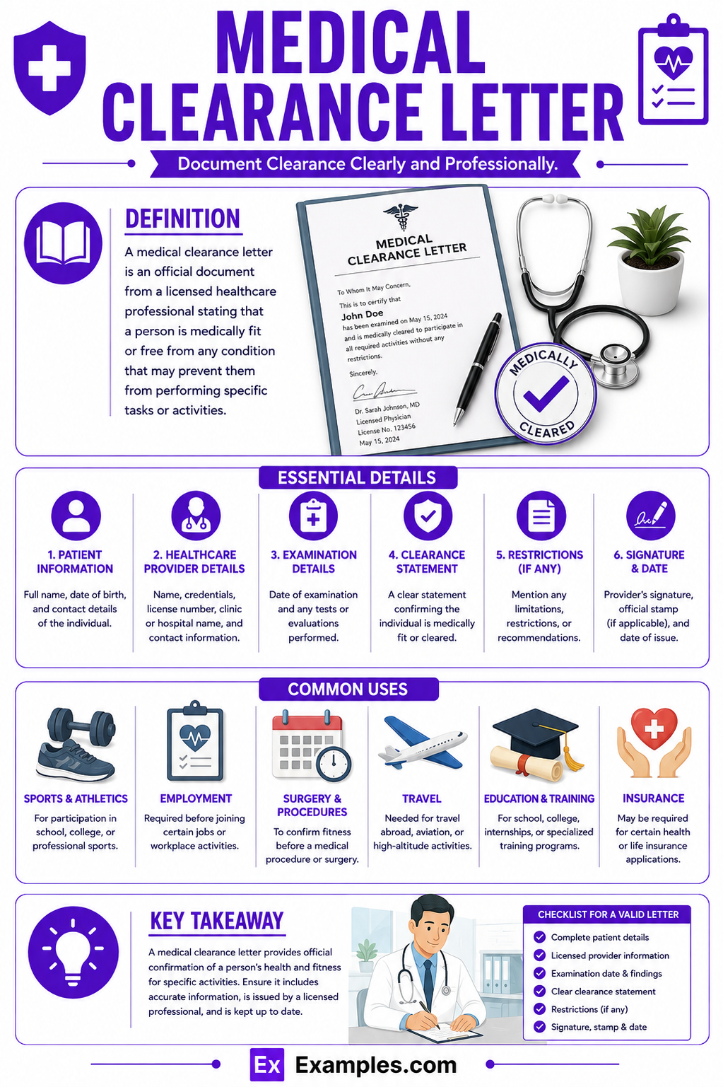 5+ Medical Clearance Letter Examples to Download
