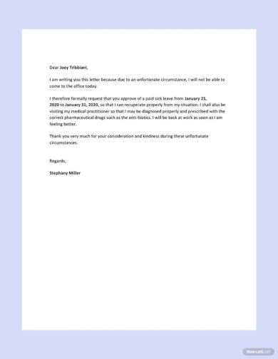 Medical Leave Letter - 20+ Examples, Format, How to, PDF