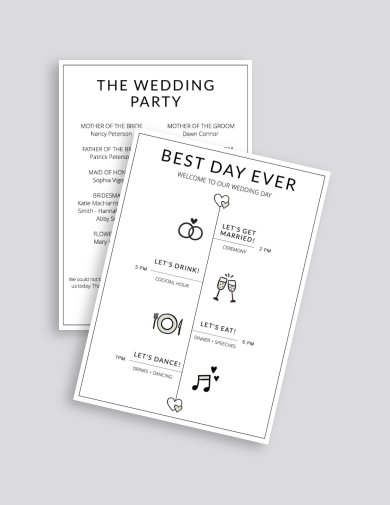 Wedding Agenda - 5+ Examples, Format, Pdf | Examples