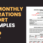 Monthly Operations Report Examples