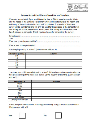 travel survey report