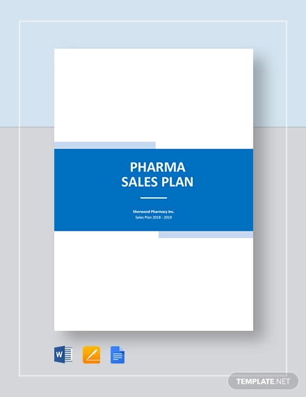 pharma or drug sales plan template