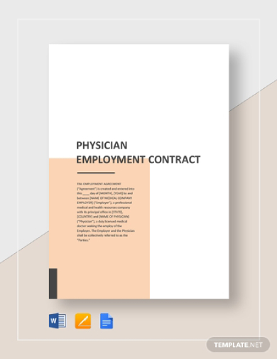 physician employment contract