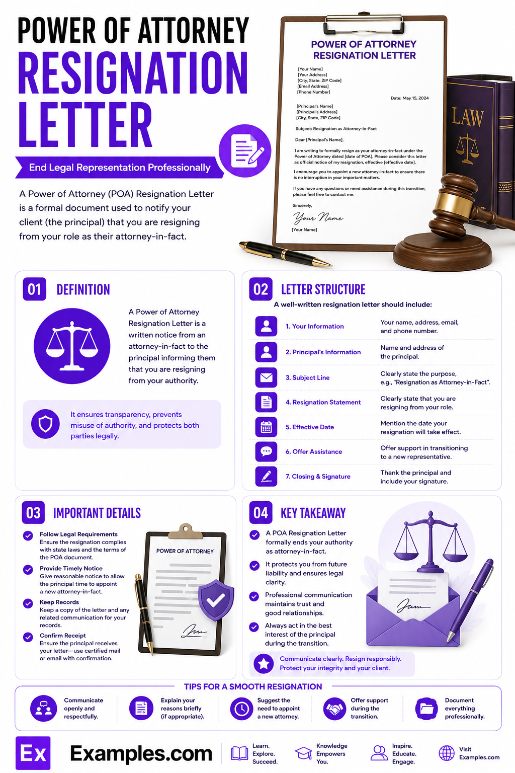 5 Power of Attorney Resignation Letter Examples to Download