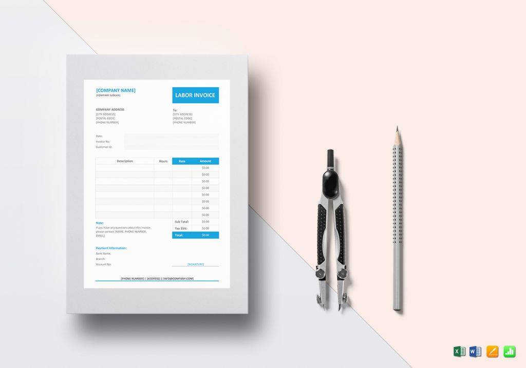 printable medical invoice template 1024x717